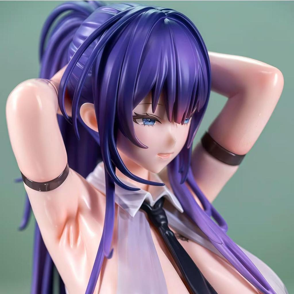 Yuna In an Office Crouching Pose, 20cm Tall, ABS & PVC, Model Decoration, Pre-painted, Finished Figure