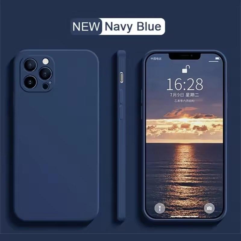 Высококачественный жидкий силиконовый чехол для iPhone 16 15 14 13 12 11 Pro Max Mini X XR XS 7 8 Plus SE 16E противоударный мягкий чехол для телефона
