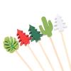 100 Pieces Of 12Cm  Creative Bamboo Skewers, Buffet, Cupcakes, Fruit Forks, Christmas Parties, Desserts, Salad Bars, Cocktails, Wedding Decorations