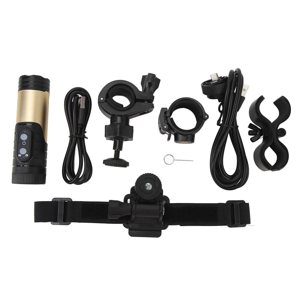 Mini Sports DV Camera 12MP WiFi IP66 Waterproof 1600mAh Type C 120 Wide Degree Outdoor Sports Helmet Camera for