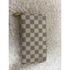 Used Louis Vuitton Damier long wallet white/gray
