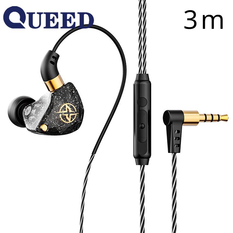 X6 Сабвуфер ушного типа для мобильного телефона Проводные наушники-вкладыши