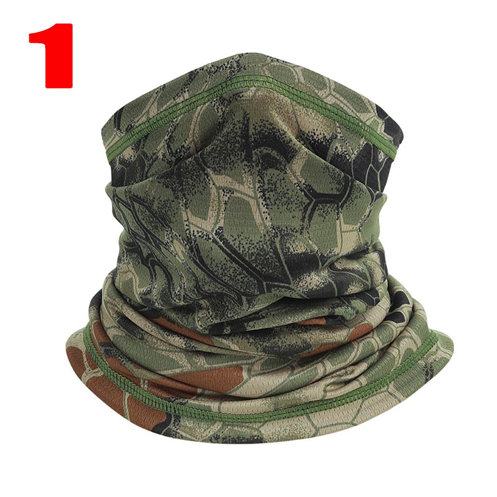 Neck Gaiter Bandana Face Mask Camouflage Windproof Tube Scarf Fishing Cycling Ski Tactical Outdoor Hiking Skiing Face Cover