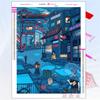 5D Diy Diamond Painting Japanese Anime Building Scene Fantasy Full Rhinestone Mosaic Embroidery Cross Stitch Kit Home Decor Gift