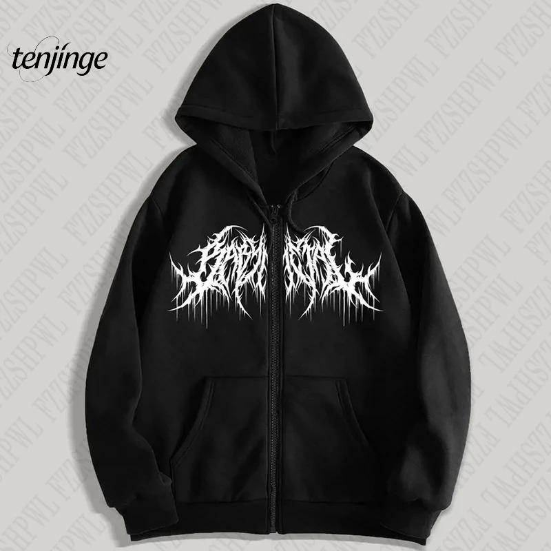 Худи Y2K, Унисекс, с принтом, в стиле хип-хоп, готика, с длинными рукавами, зимнее, бренд уличной моды