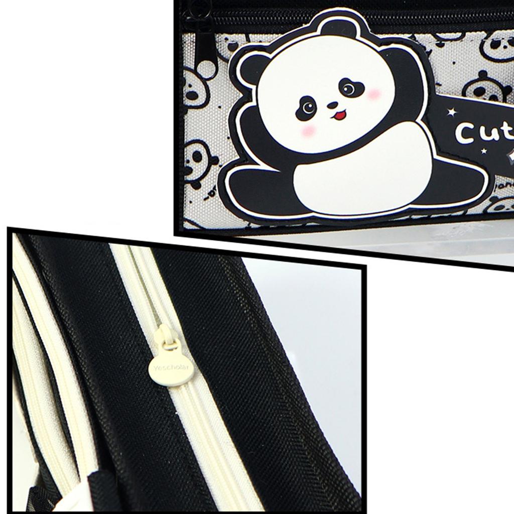Пенал «Панда» большой емкости, сумка для канцелярских принадлежностей, пенал для маркеров, органайзеры для стола для студентов, девочек и мальчиков