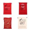 Festive Canvas Gift Bag With Reinforced Drawstring For Holiday Gift Wrap