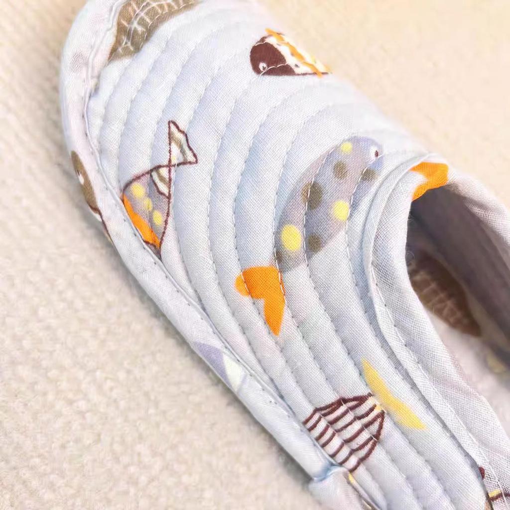 Climbing Mat Summer Special Slippers Home Interior Soft Cloth Bottom Drag Pure Cotton Fabric Four Seasons Breathable and Silent