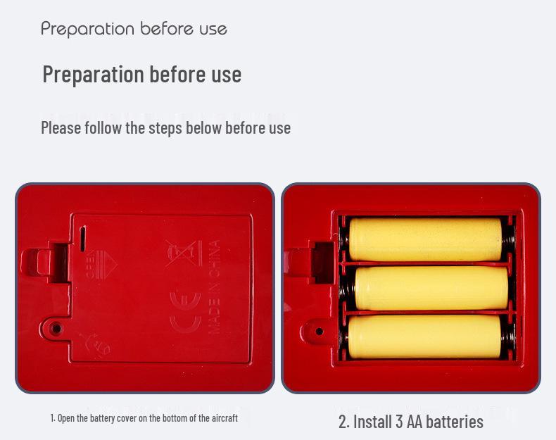 Extra Large Children's Inertial Airplane Toy Set with Lights and Music