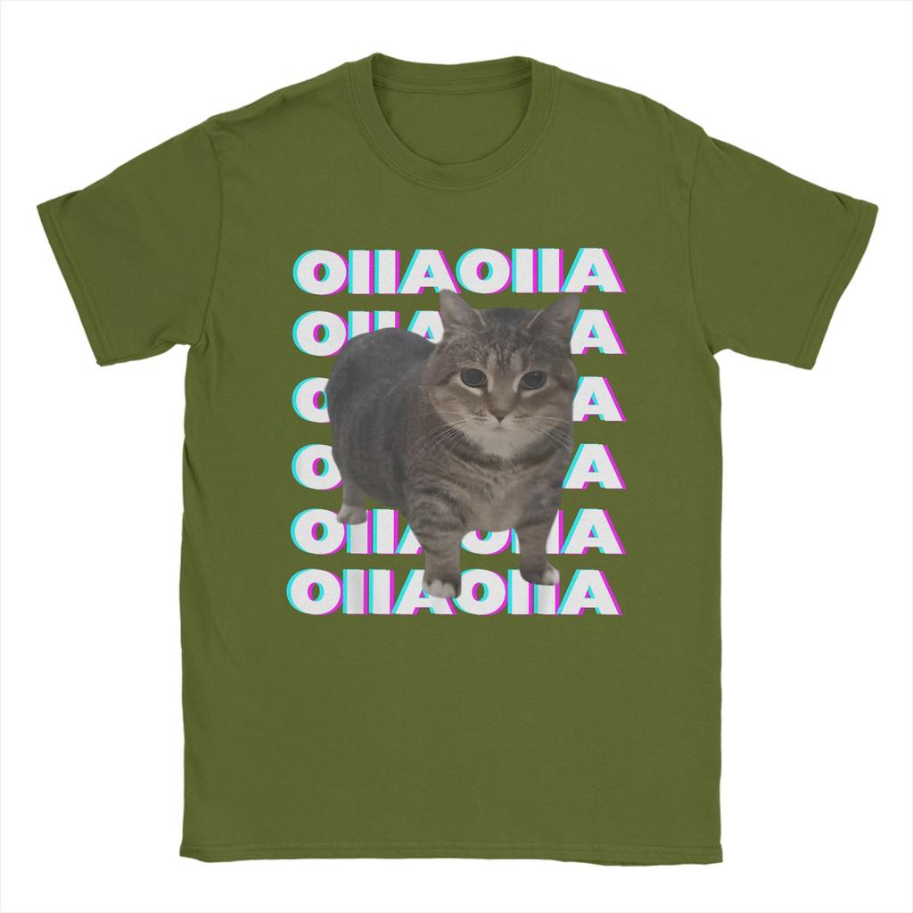 OIIA OIIA Spinning Cat Meme Glitch Disco мужская футболка забавные модные футболки с коротким рукавом и круглым воротником футболка хлопковая подарочная одежда