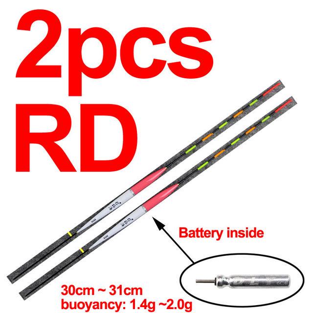 2 шт. электронный светящийся поплавок для ночной рыбалки китайского типа, поплавок для дневной и ночной удочки, поплавки для рыбалки + батарея внутри