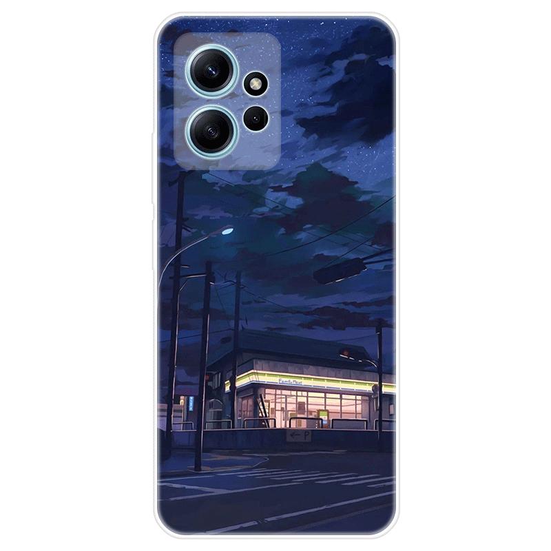 Для Xiaomi Redmi Note 12 Note12 4G чехол Мягкая силиконовая задняя крышка Мультяшный чехол для телефона Разнообразие