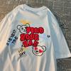 Find Your Way Good Day Cute Little Bear Мужские футболки Хип-хоп Футболка большого размера Модные летние топы Повседневные свободные футболки для пар