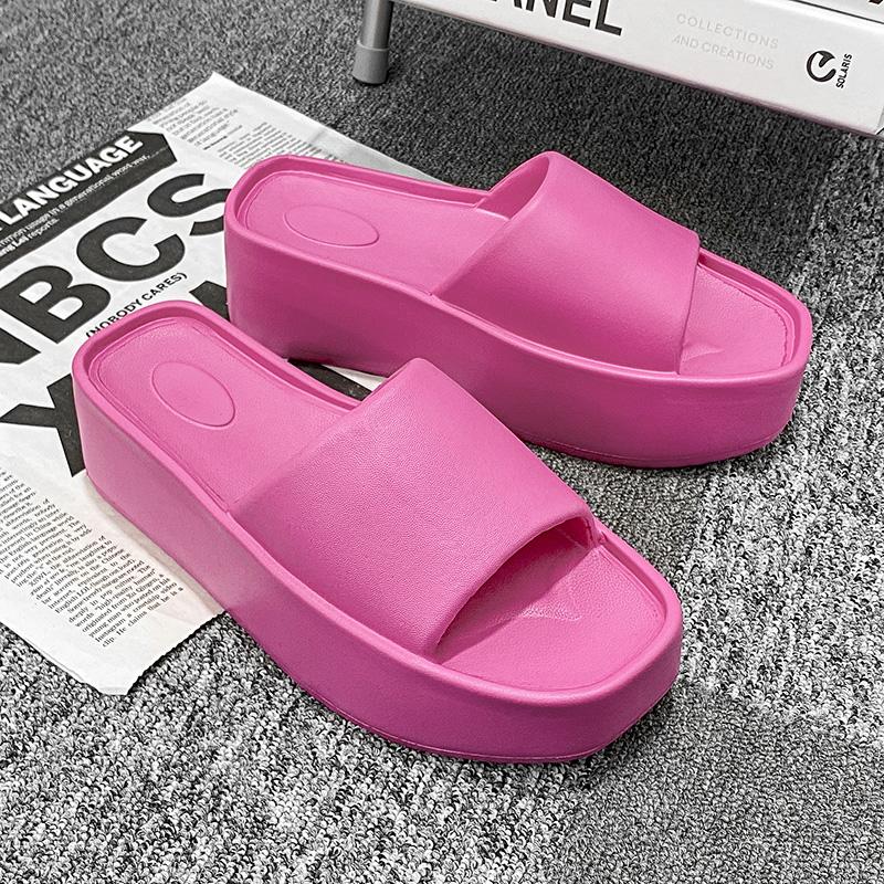 Женские пляжные шлепанцы EVA Толстая подошва 6 см Мягкие Удобные Противоскользящие Устойчивые к запаху Домашняя обувь Уличные сандалии EVA Облако