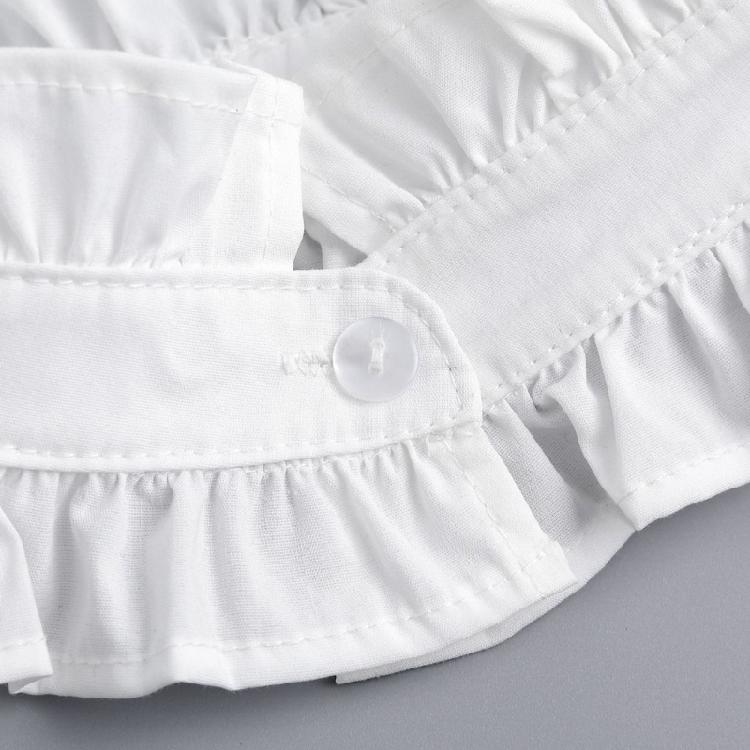 Винтажный плиссированный воротник-стойка с оборками, вставка, съемный воротник, ложный воротник блузки, жабо, чокер, модные заявления