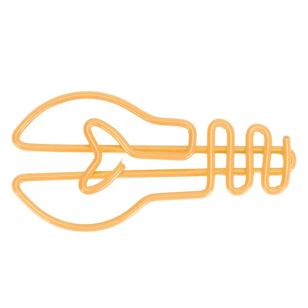 100pcs Bulb Shaped Cute Paper Clips Yellow/Pink Office Paper Clips Wedding Decoration