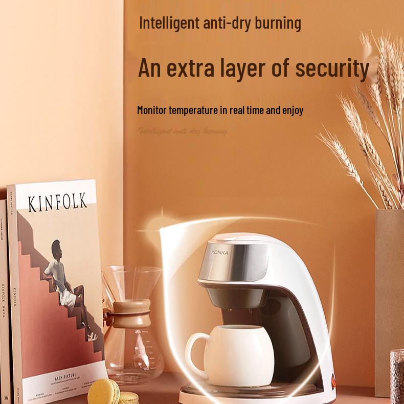 Компактная автоматическая капельная кофеварка и чайник для дома и офиса