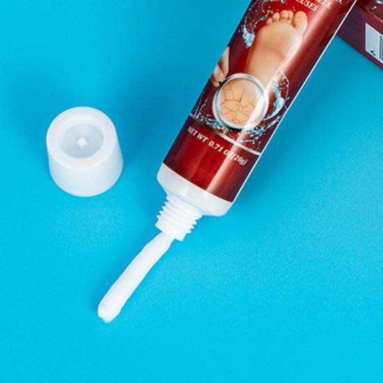 20 г крем от трещин быстро впитывается, удаляет омертвевшую кожу, натуральная потрескавшаяся кожа увлажняет потрескавшуюся кожу пяток, мазь для рук и ног