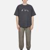 Evisu Мужская футболка оверсайз с металлическим принтом логотипа Aw23 Топы Темно-серый 2EAGNM3TS5186BZCT