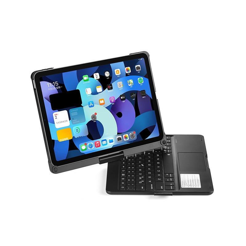 Чехол с сенсорной клавиатурой для Ipad Air 4, вращающийся чехол, Bluetooth-совместимая клавиатура для Ipad 10,9 дюйма, жесткий чехол