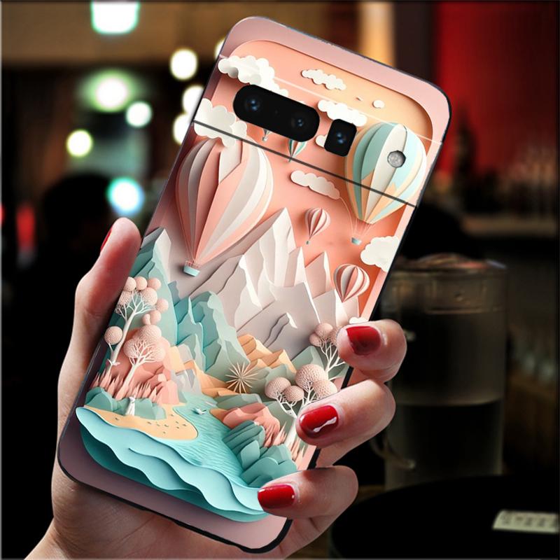 Landscape Sceneary Mountain Phone Case For Google Pixel 8 7 Pro 7A 7 6A 6 Pro Pixel 8A 4A 3A 4 XL Pixel 5 6 4 3 3A XL