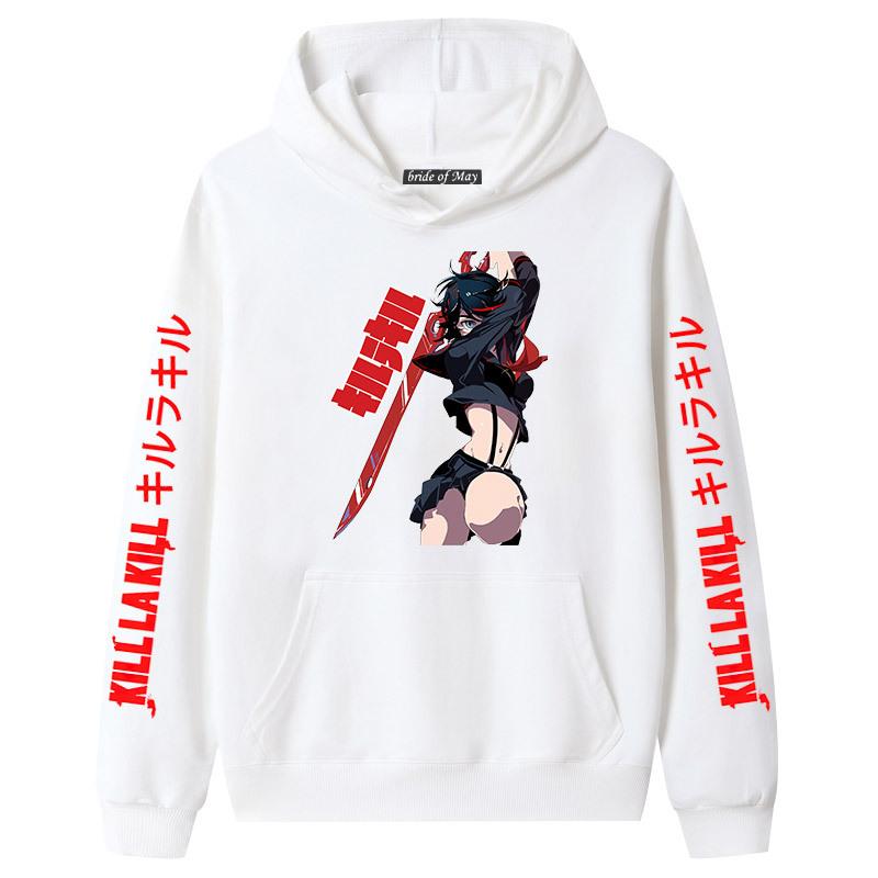 Japanese Anime Kill la Kill Hooded Long Sleeve Sweatshirt for Couples