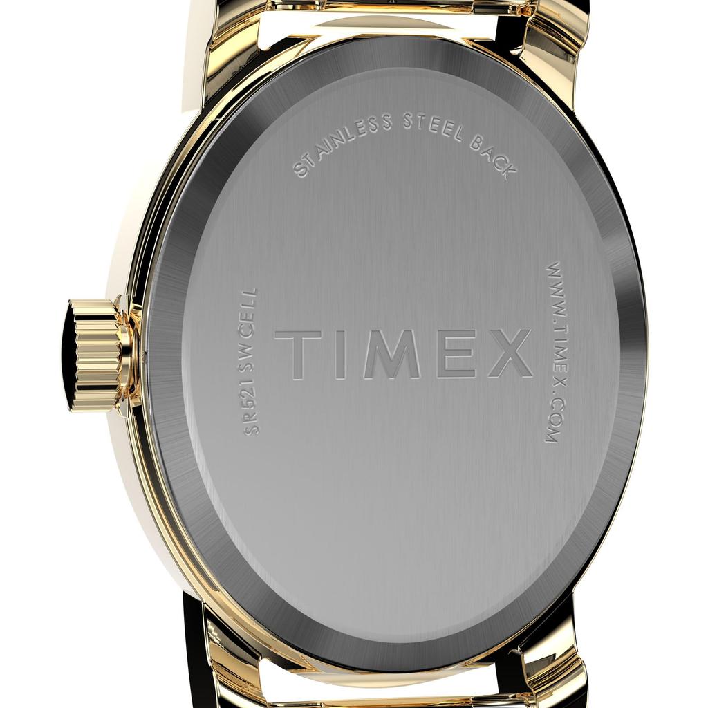 Timex Women's Cavatina 18mm Watch - Gold Tone Extended Band Mother of Pearl Dial Gold Tone Case, Gold, Classic