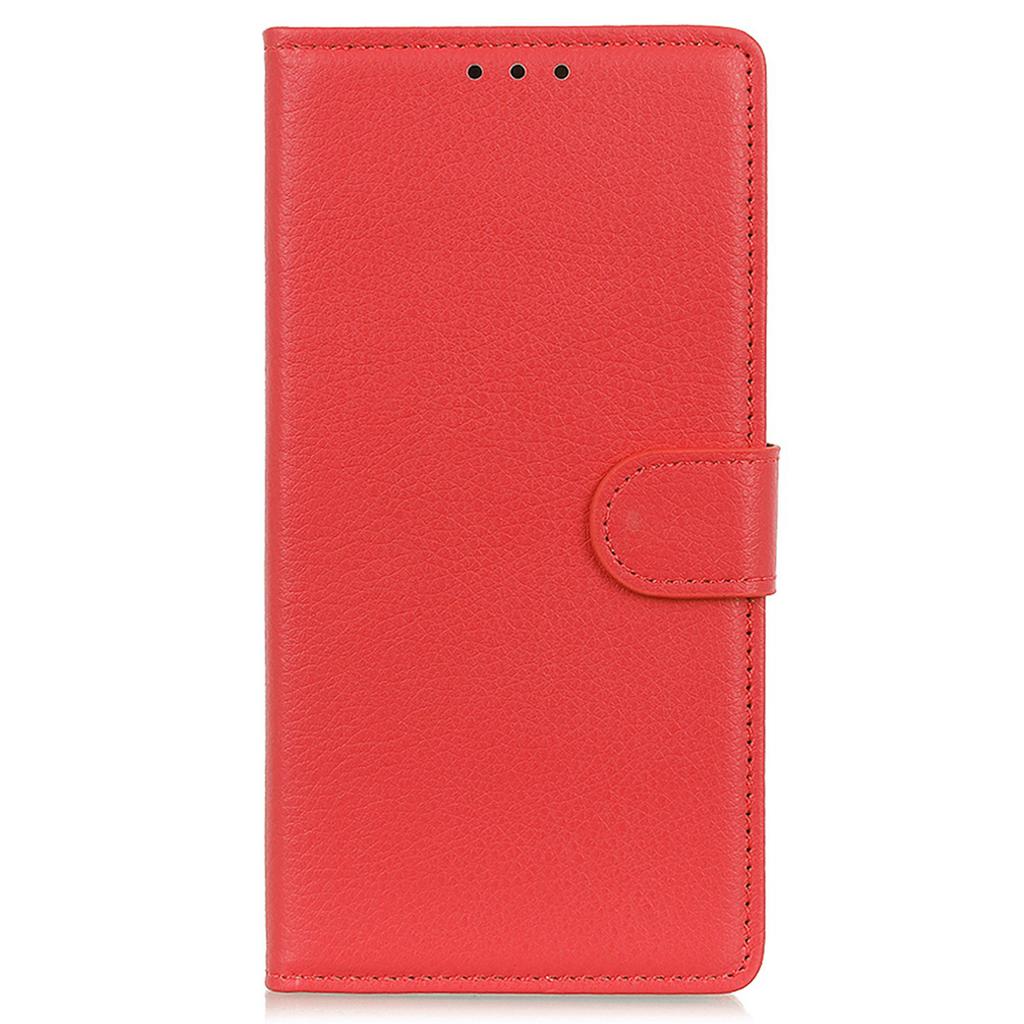 For Motorola Edge 50 5G Wallet Case PU Leather Phone Cover Litchi Texture