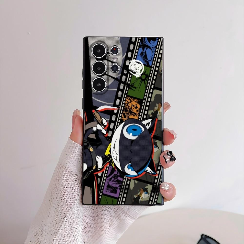 Чехол для телефона P-Persona 5 Аниме для Samsung Galaxy S25 S24 S22 S23 Ultra S21 S20 Plus 5G Матовый Нескользящий Полное Покрытие Мягкий Чехол
