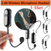 2.4G микрофонная система дальнего действия беспроводная микрофонная система головной ручной микрофон 2 в 1 для обучения сценических исполнителей фитнес-инструкторов
