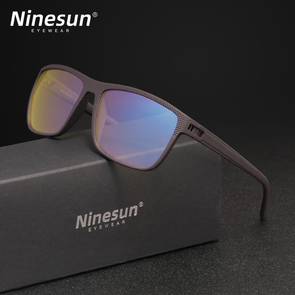 NINESUN Fashion Anti Blue Ray Glasses TR90 Frame Women Men Eyewear Blue Light Blocking Transparent Lens Optical Eyegalsses