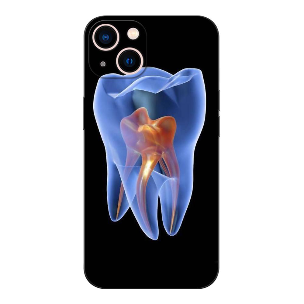 Black tpu Case For Xiaomi Redmi 9T Note 9T Note 10 8 8T 7 5G 4G Pro 10S Dentist tooth pattern