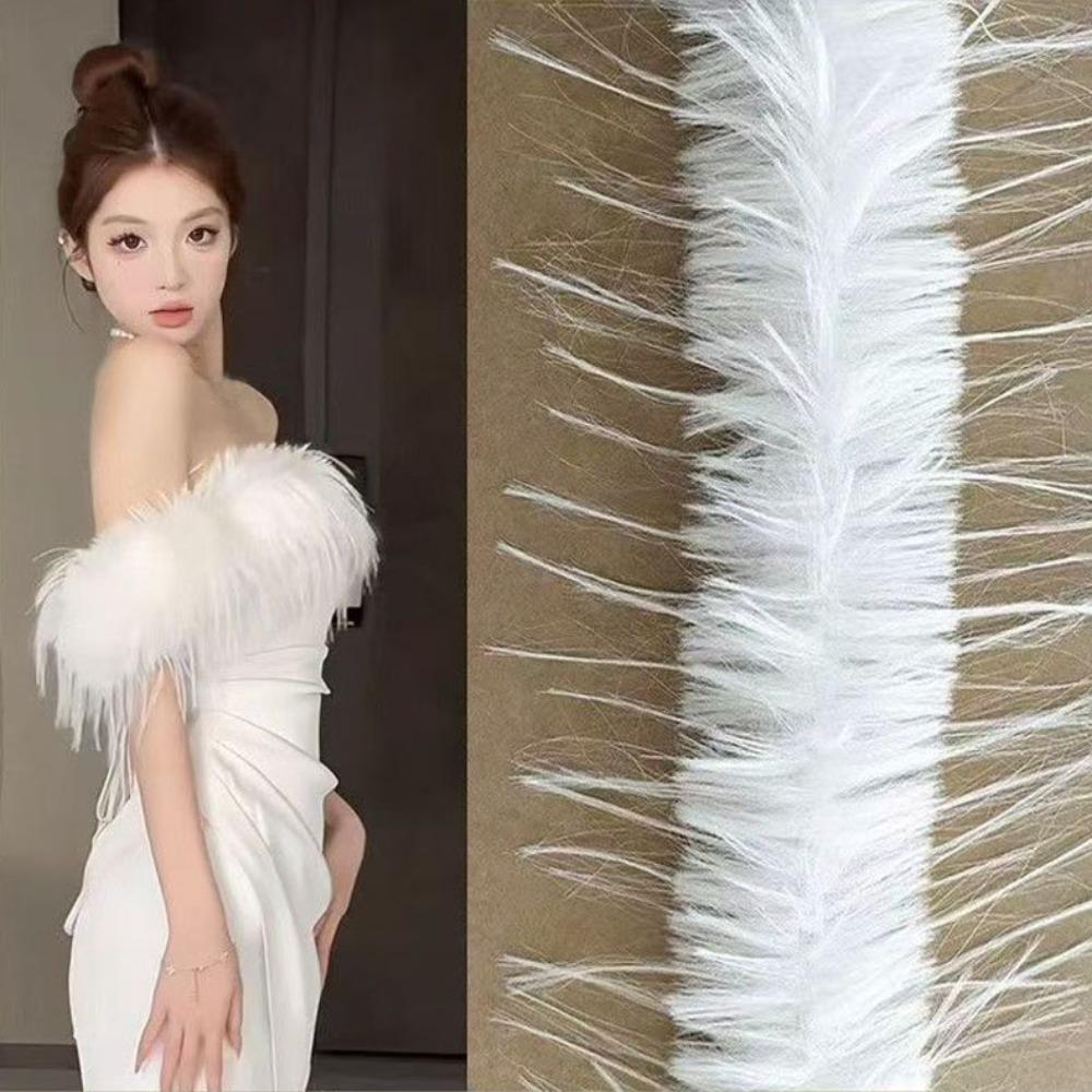 Мягкий плюшевый ремень Y2K Супермягкий хип-хоп джинсовый ремень Плюшевая поясная цепочка Аксессуар для уличных танцев