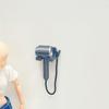 Miniature Wall-Mounted Hair Dryer Model for Dollhouse Decor and Photography Props