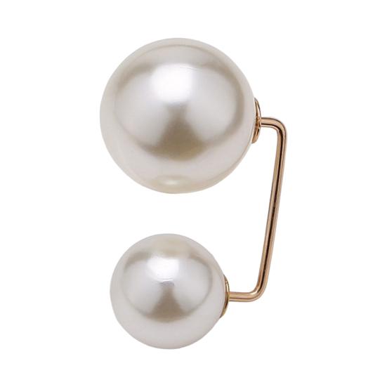 Clothes Brooch Classic Simple Graceful Fine Workmanship Fixed Clothes Simulation Pearl Pin for Dating