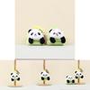 Charming Panda Keychain Plush Toy Fluffy Soft Stuffed Doll For Handbags