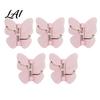 Butterfly Design Hooks Rotating Adhesive Wall Hooks 3-Prong No-Drill Swivel Hangers with Flexible Storage Adjustable Angle Space-Saving Hook,