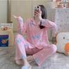 Spring and Autumn Women Pajamas Family Clothing Set Women Long Sleeves and Trousers Autumn and Winter Casual Loose Family Clothing Set
