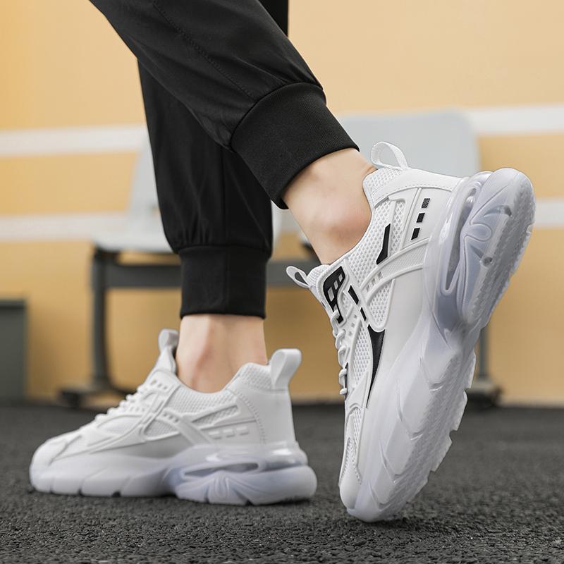 Fashion Men Sneakers New Casual Sneakers Men's Platform Thick Soled Anti Slip Comfortable Running Fashion Brand Versatile Trendy Shoes