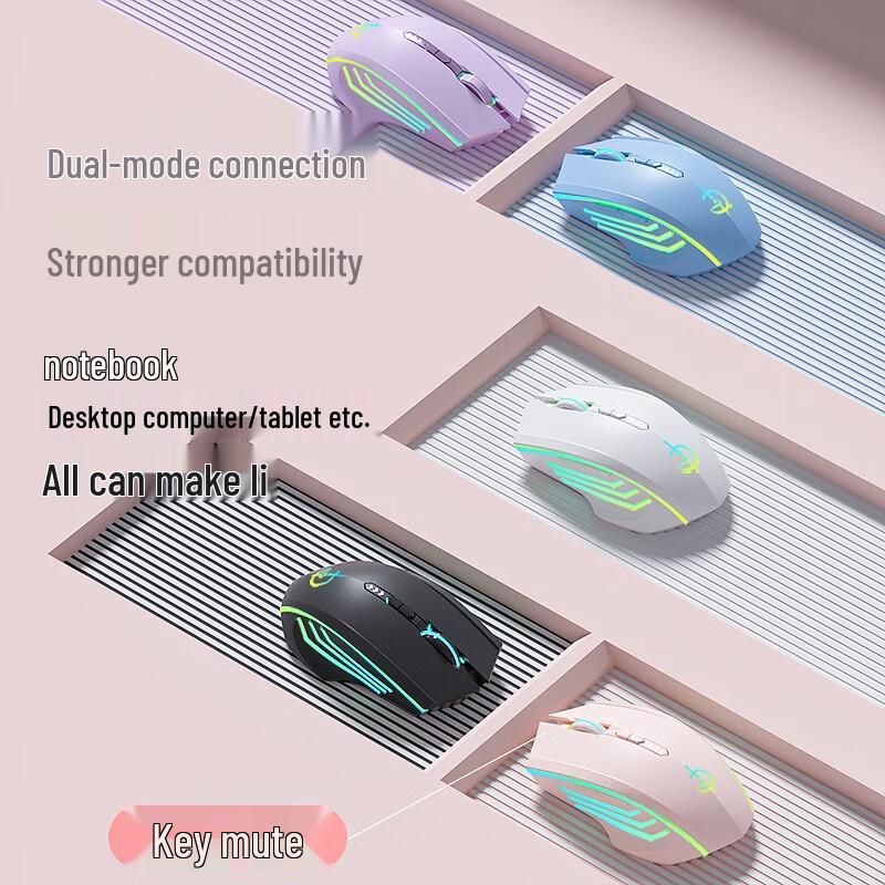 Youshi Advanced Silent Wireless RGB Rechargeable Mouse