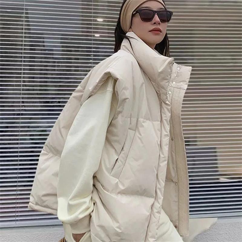 Winter Jackets Padded Vests Sleeveless Women's Vest Warm Coat Oversize Outwear Puffer Loose Outwear