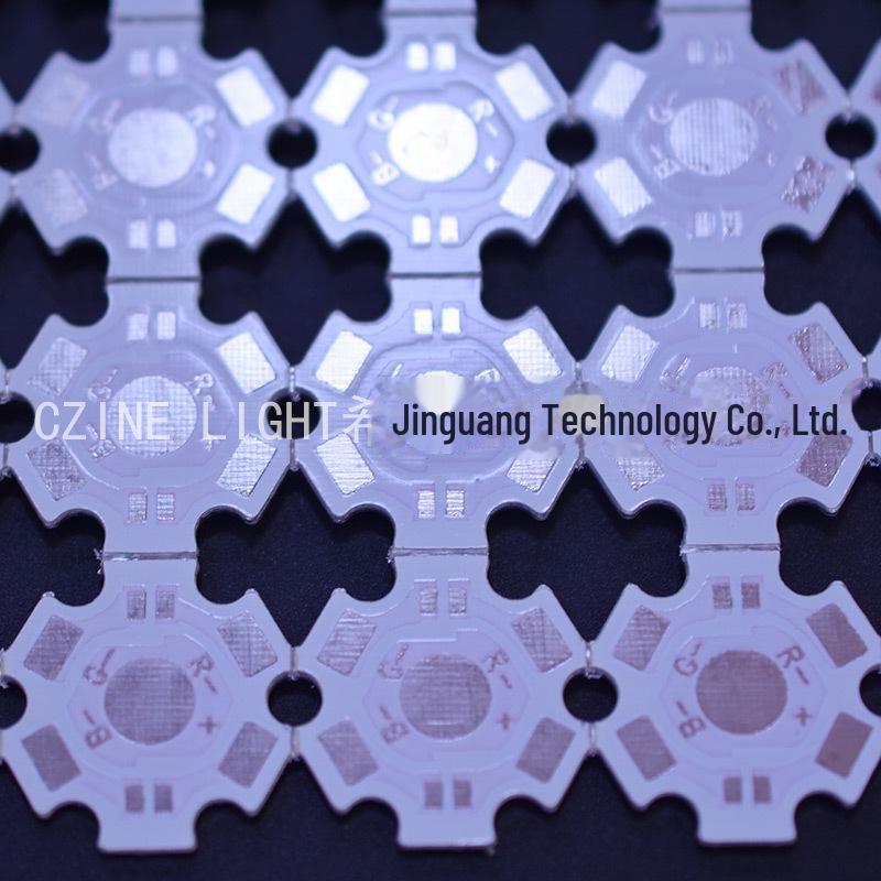 Мощные светодиодные лампы: Шестиугольное основание из алюминия для печатной платы, 2-8 футов, 1 Вт3 Вт5 Вт, для рассеивания тепла фонарика