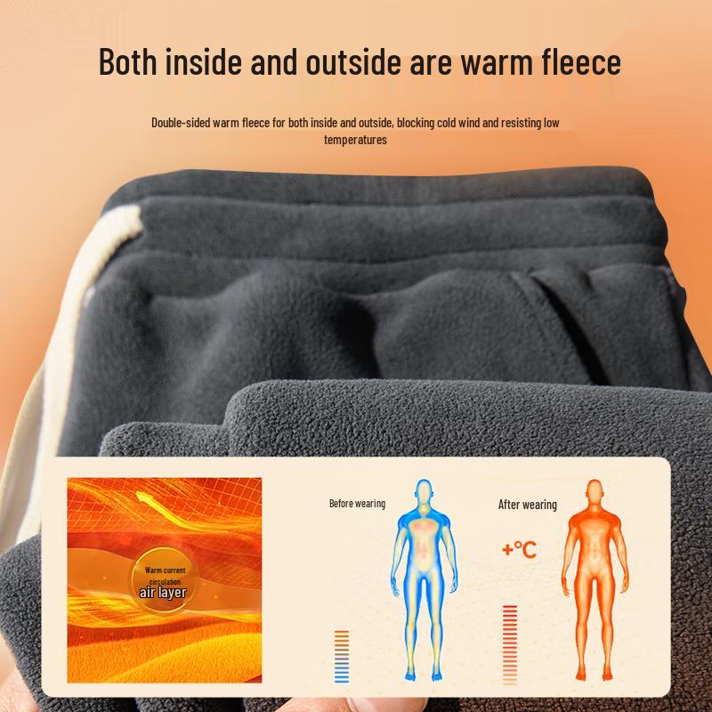 Мужские зимние джоггеры из двустороннего флиса VANCL