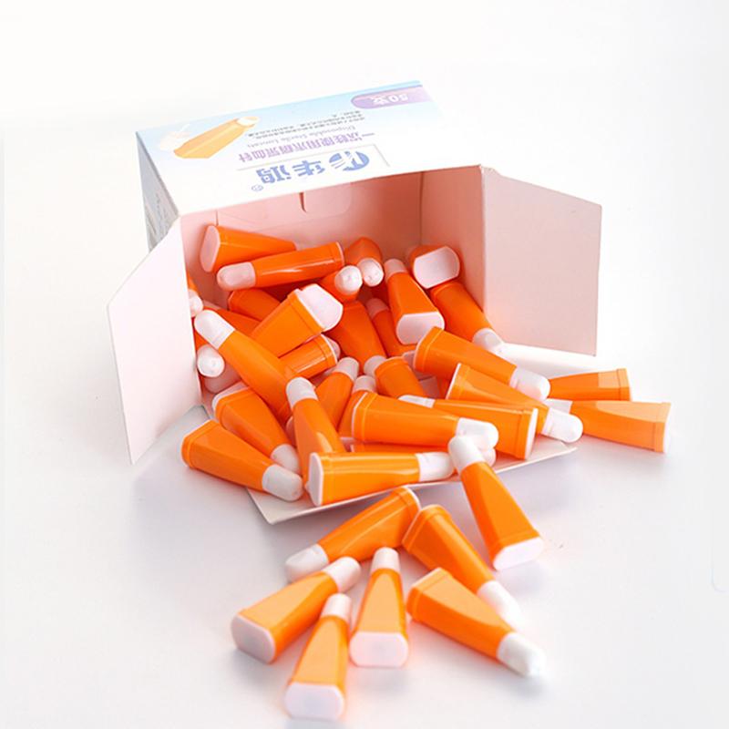 50 шт. Одноразовые иглы для забора крови с автоматическим втягиванием Кровопускание Стерильные безболезненные ланцеты Быстро