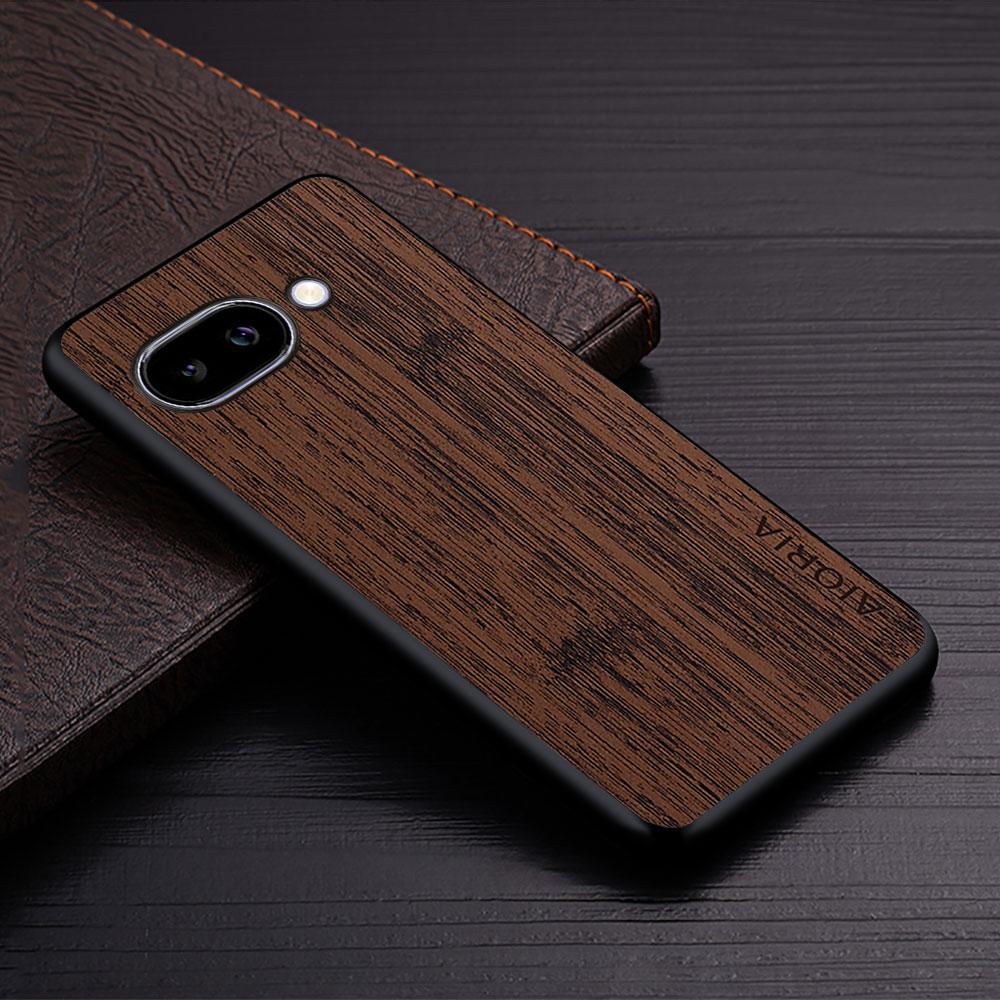 Чехол для Google Pixel 10a 9a 5A 5 4A 5G 4 4 XL funda Прямая текстура дерева ПУ кожаный чехол для телефона для google pixel 10a чехол