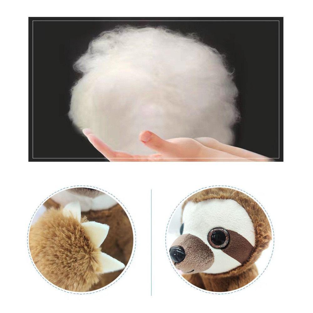 Stuffed Animals Sloth Plush Toy Big Eyes Simulation Sloth Doll Stuffed Sloth Birthday Gift