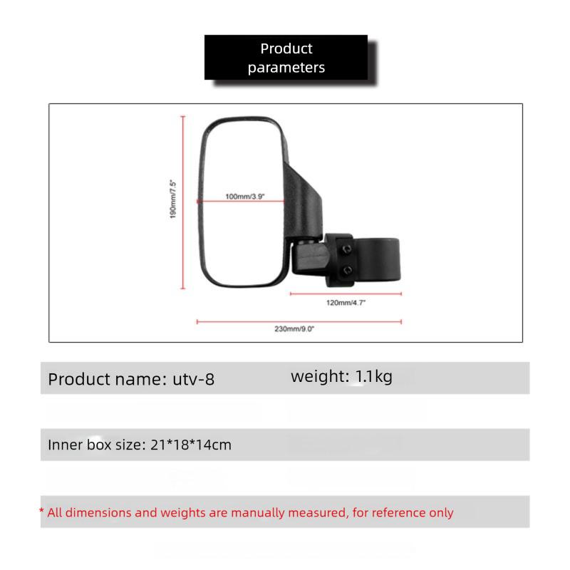 UTV 1.75" 2" ЗеркалаБоковые зеркала заднего вида с бесплатными заклепками для Can Am Maverick X3 для Polaris RZR 800 900 1000 RZR PRO XP 2020