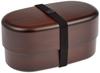 HAKOYA Jumbo Oval Lunch Red Wood 50555 Box, Grain,