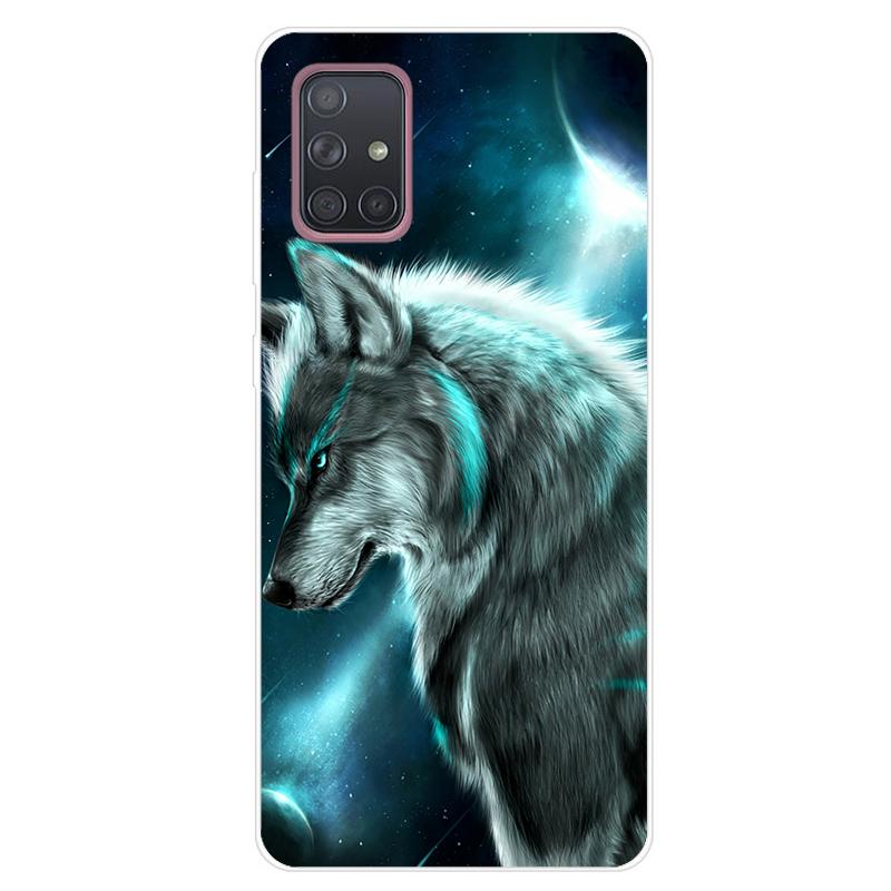 For Samsung Galaxy A51 A71 Case Soft Silicone Cute Cartoon Panda Phone Cases For Samsung A 51 A515F Galaxy A71 A715F Cover Funda