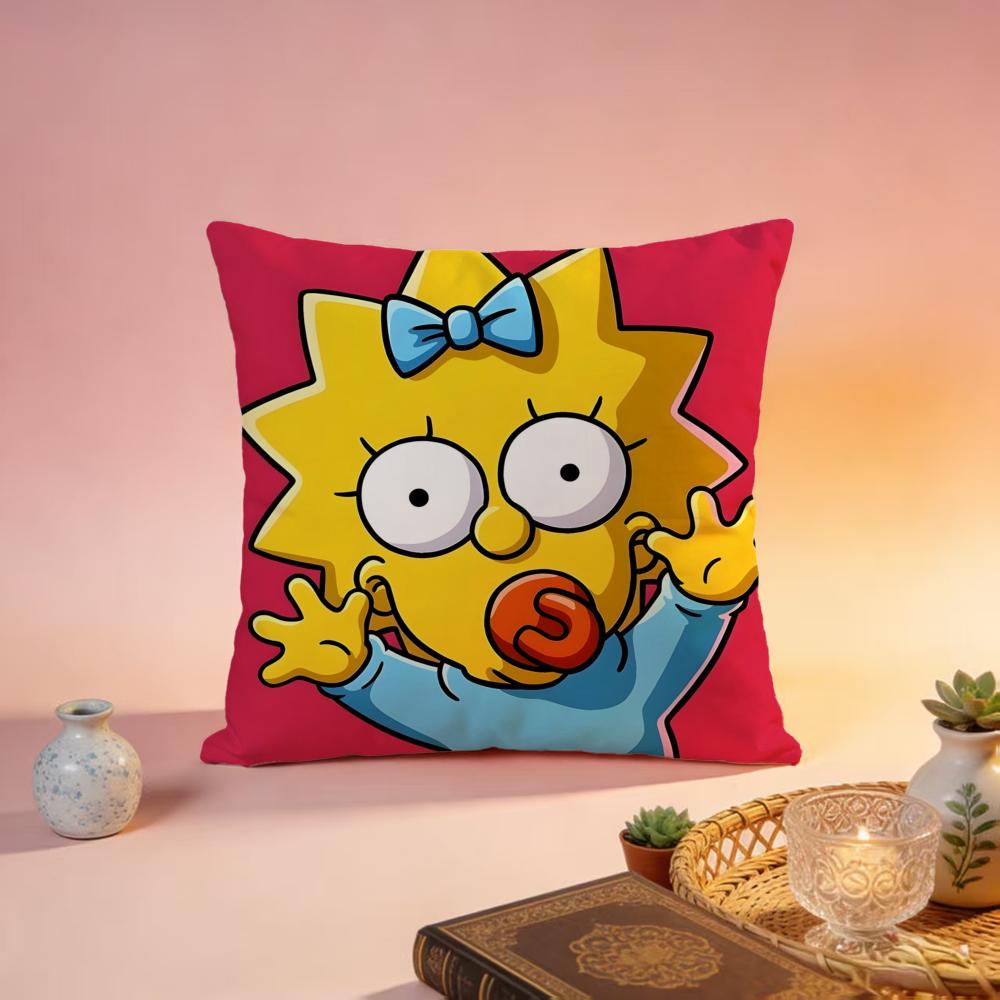 Popular TThe Simpsonsful Cushion Cover Premium SkinFriendly Pillow Case MultiPurpose for Home Office Travel